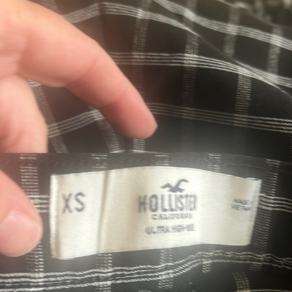 Plaid skinny pants